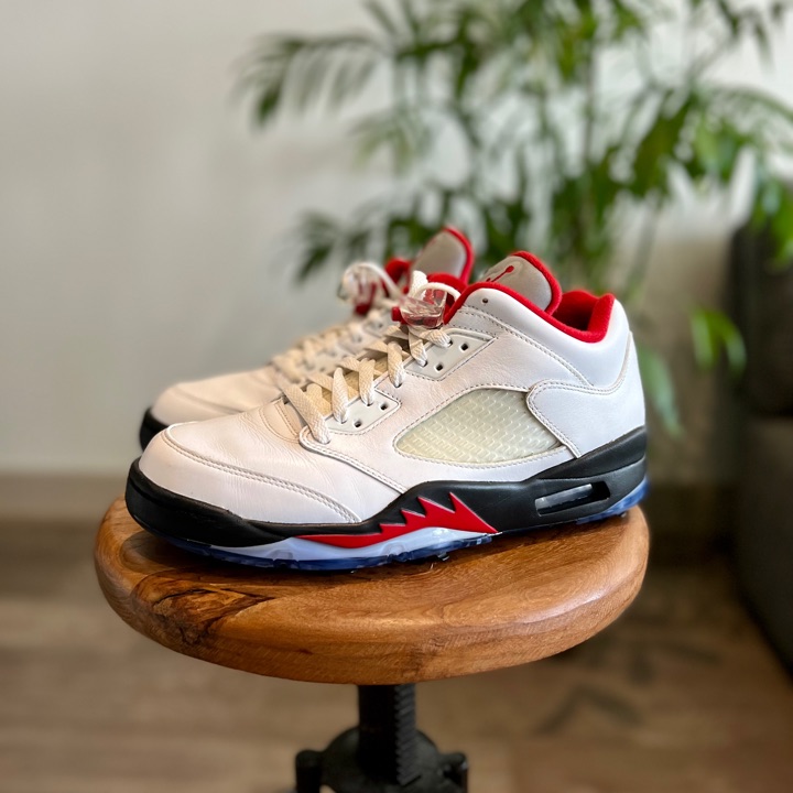 Nike Air Jordan 5 Retro low “fire red” golf shoes size 10