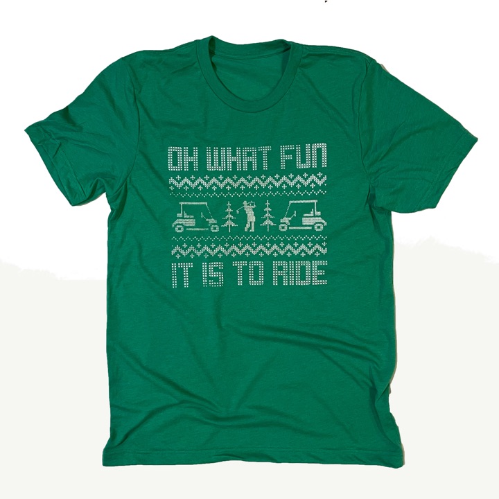 Oh What Fun It Is To Ride T-Shirt Size XL by Circles Golf