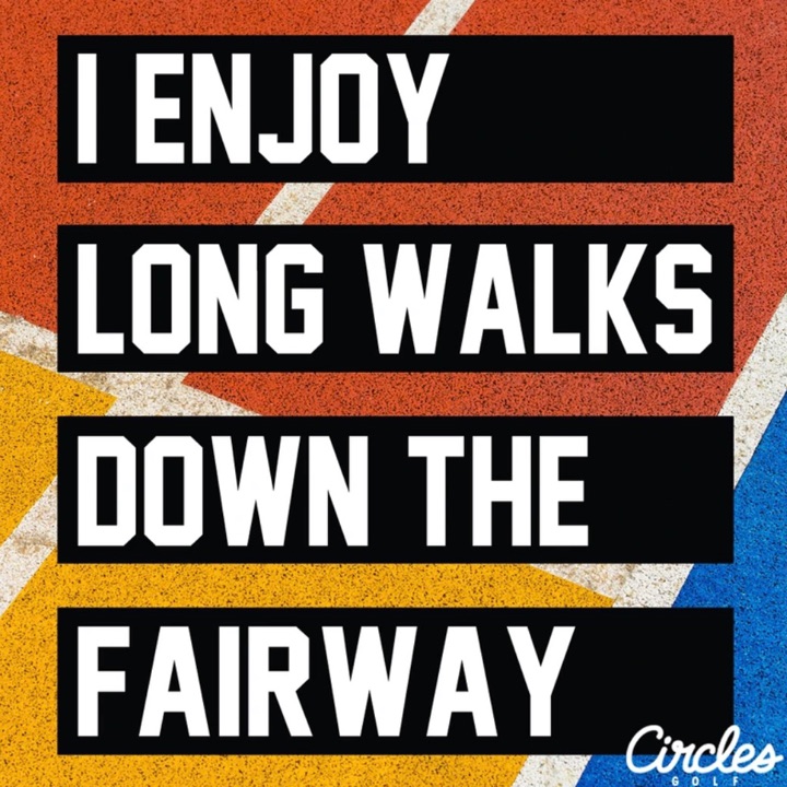 I Enjoy Long Walks Down The Fairway Sticker