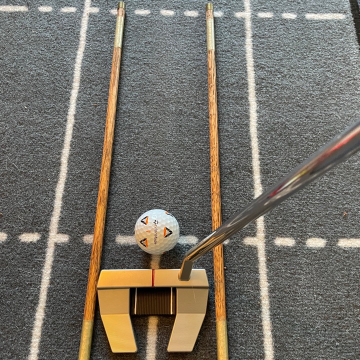 Custom Hickory Alignment Stick Short Game Pair 18"