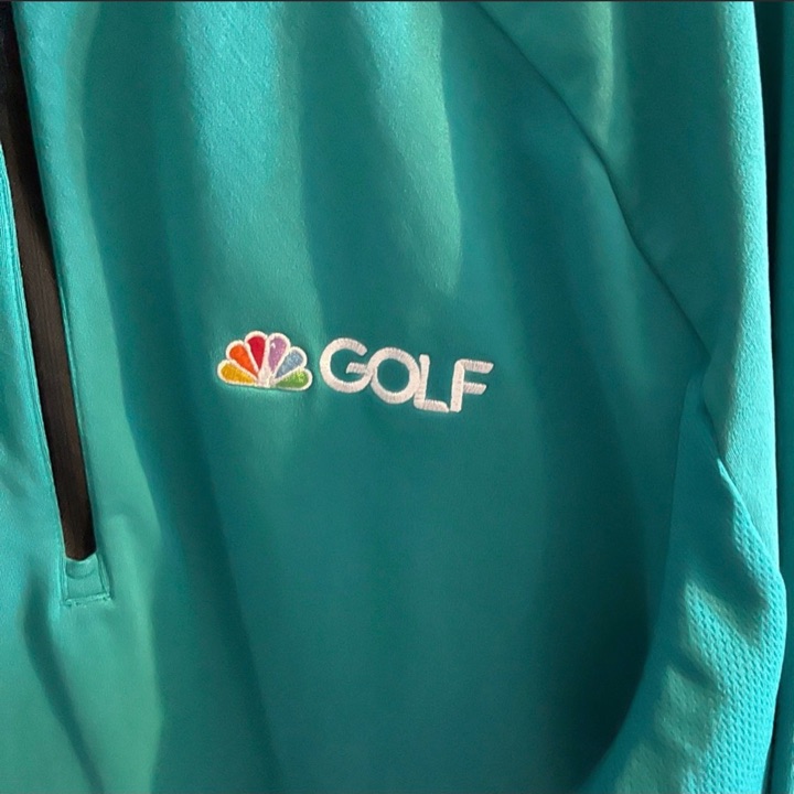 NBC GOLF CHANNEL ADIDAS 1/4  ZIP PULLOVER