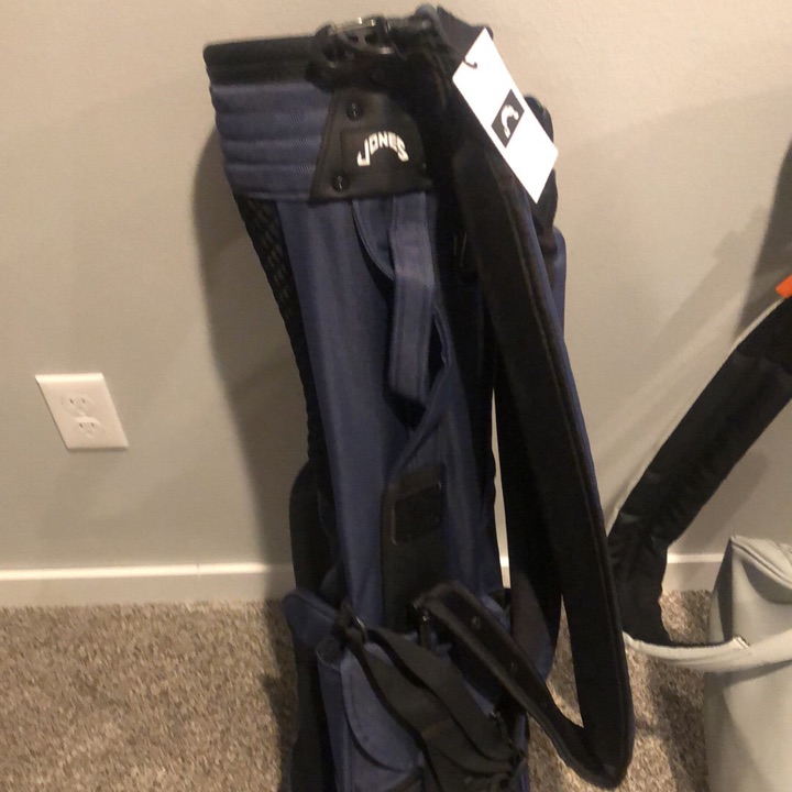 Jones Carry Bag 2 Way Navy Herringbone Utility Rover