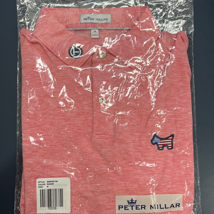 Scotty Cameron USA CIrcle T Pink Golf Shirt - M - Peter Millar
