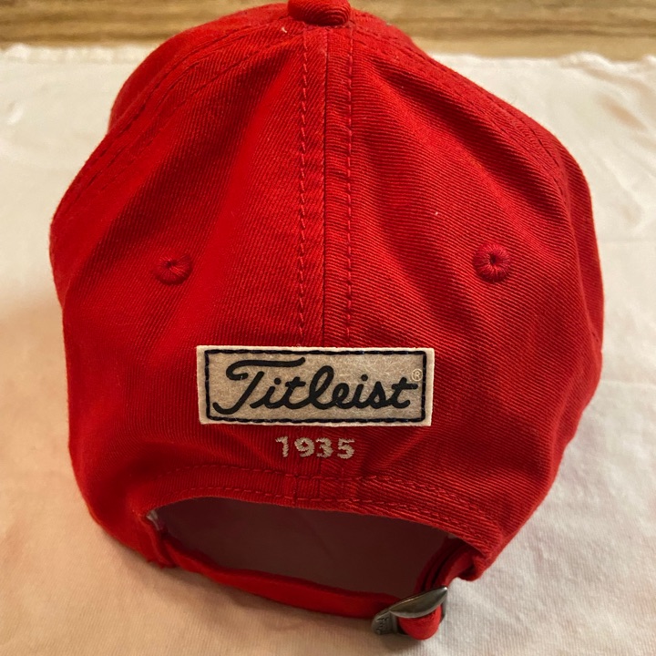 Titleist Golf Hat  Cotton/Poly Standard Curve Red