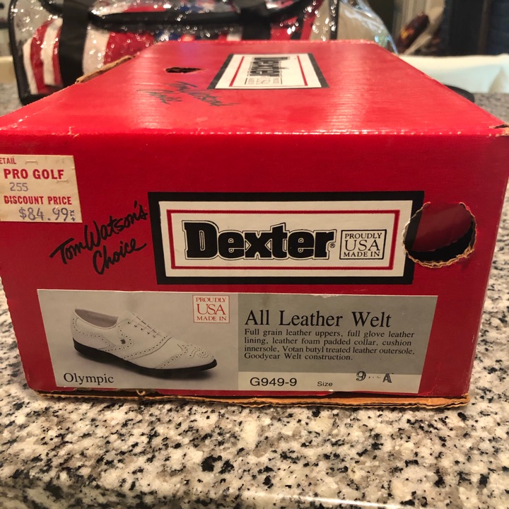 NOS Dexter Olympic Full Grain Leather Tom Watson