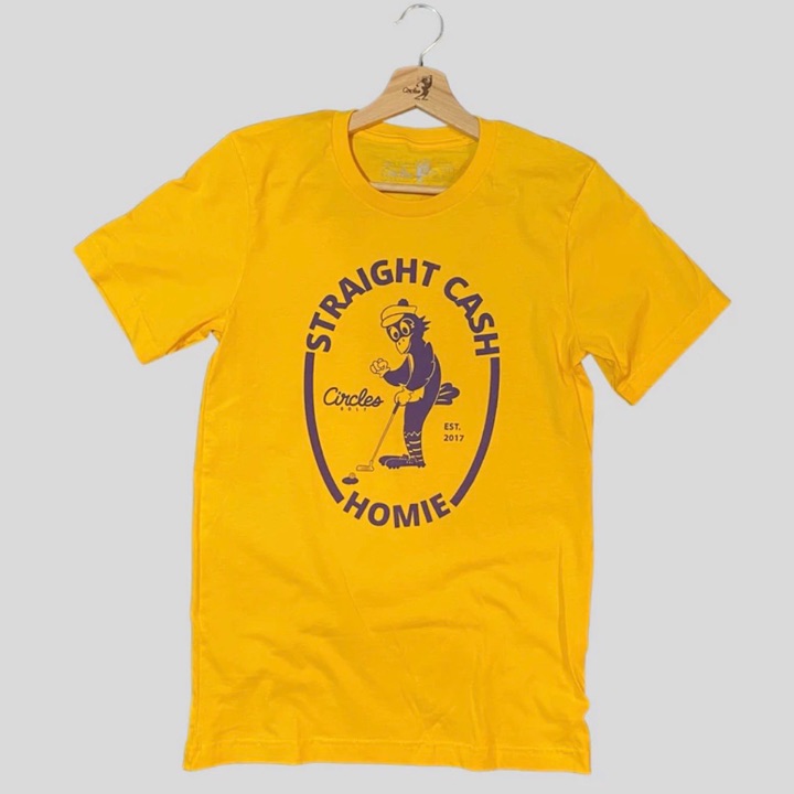 Straight Cash Homie golf t-shirt shirt Size Large by Circles Golf
