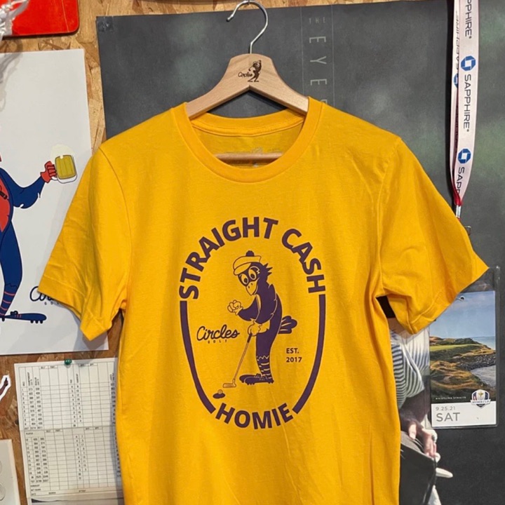Straight Cash Homie Golf T-Shirt Size 2XL tee top by Circles Golf