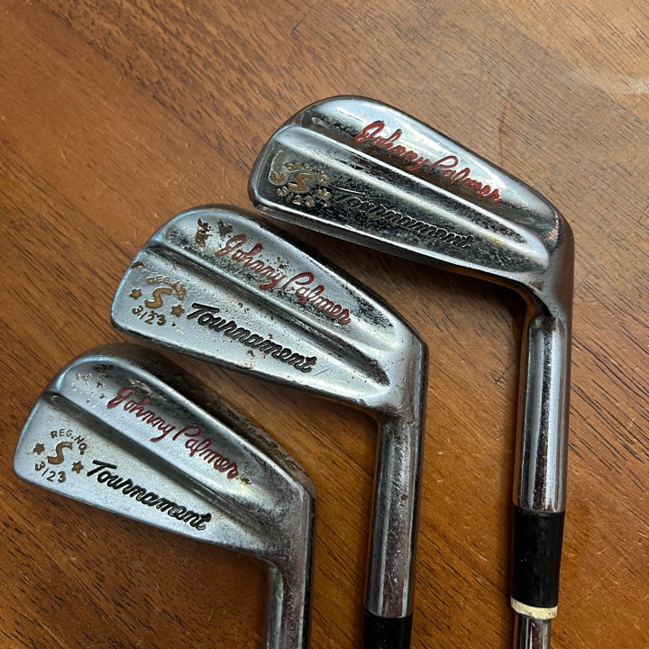 Spalding Johnny Palmer Tournament Reg. No. 3123 3 5 7 Iron Steel RH Steel Shaft