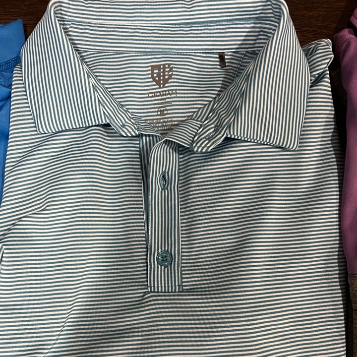 Graham Luke Polo - Blue/Light blue stripes
