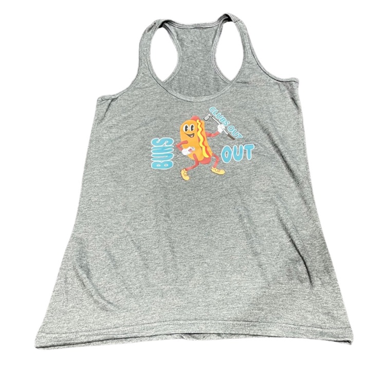 Clubs out buns out razorback shirt