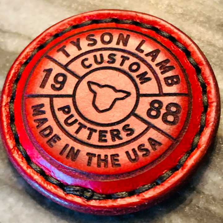 Tyson Lamb Crafted Hyde Red Leather Ball Marker