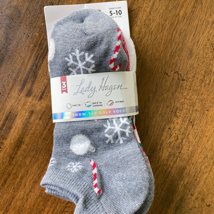 Lady Hagen Christmas Golf Socks
