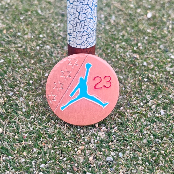 Jordan themed copper ball marker