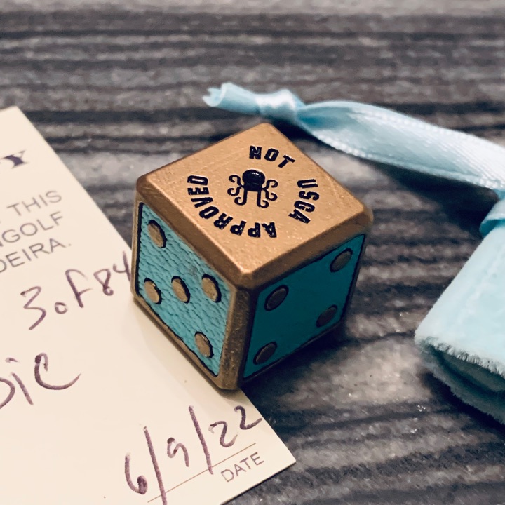 Kraken Golf Tiffany “Not USGA Approved” Dice Ball Marker