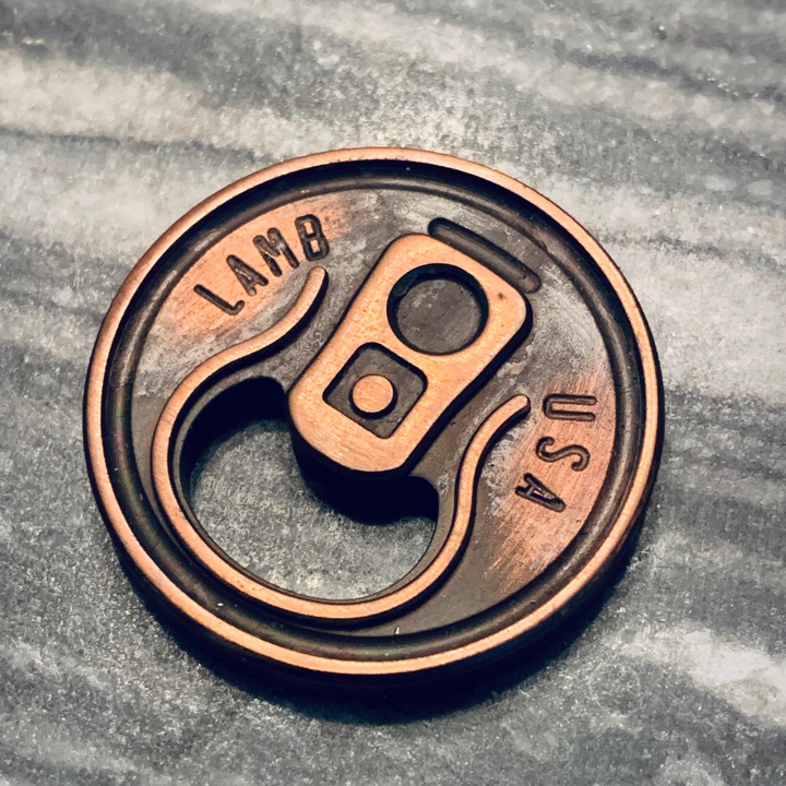Tyson Lamb Crafted Pop Top Ball Marker (Copper)
