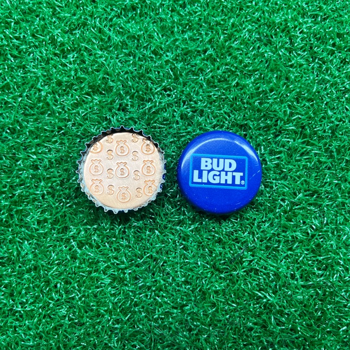 Magnetic beer cap ball marker