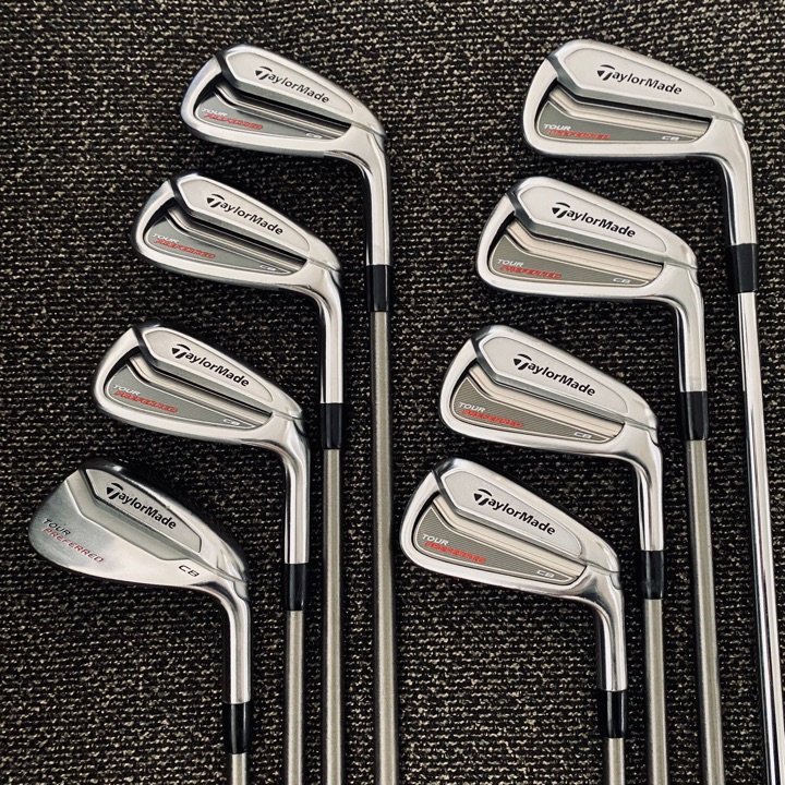 TaylorMade Tour Preferred CB Set 4-AW SST PURE Steelfiber I95, Tour Issue S400 4i