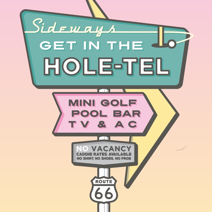 Sideways Get in the Hole-tel art print