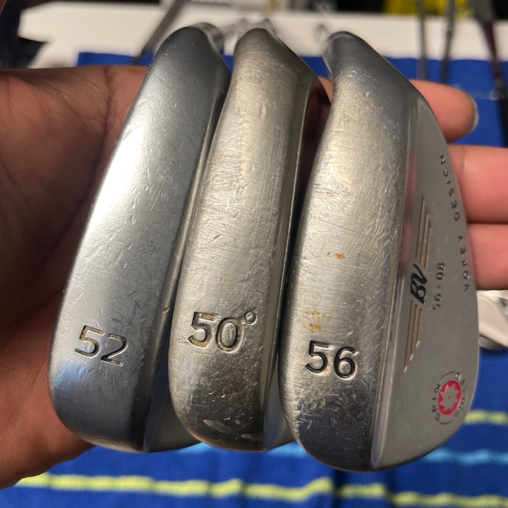 Vokey wedges (50,56,52)