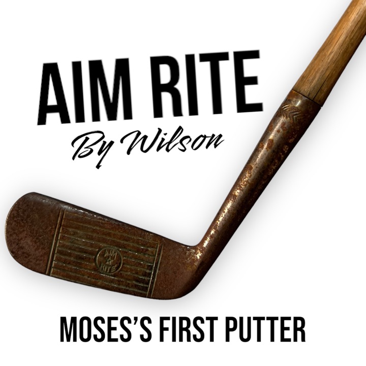 Hickory stick putter Aim Rite by Wilson old asf antique