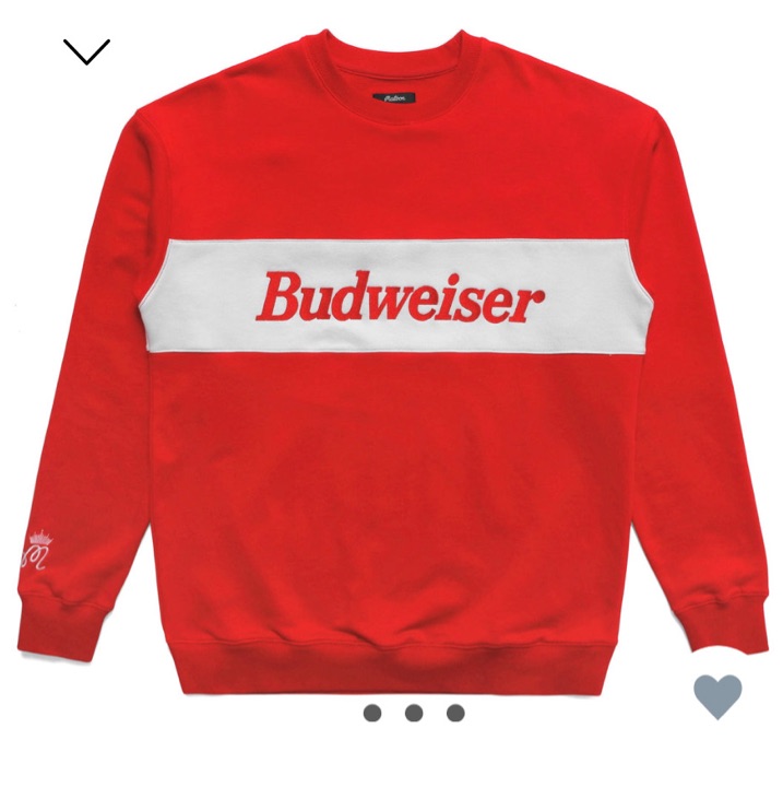 Malbon Budweiser sweatshirt size M