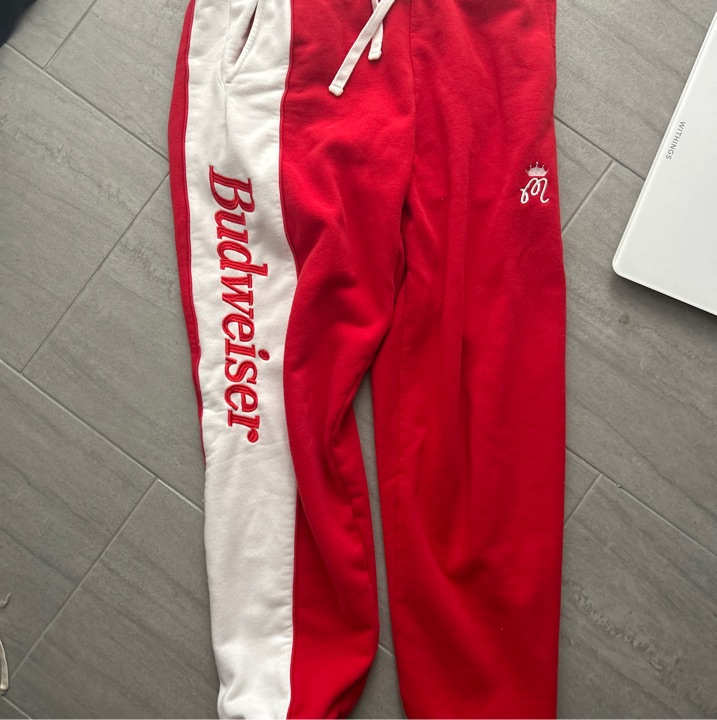 Malbon sweatpants Budweiser Colab size m