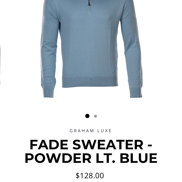 Graham Luxe 1/4 zip sweater