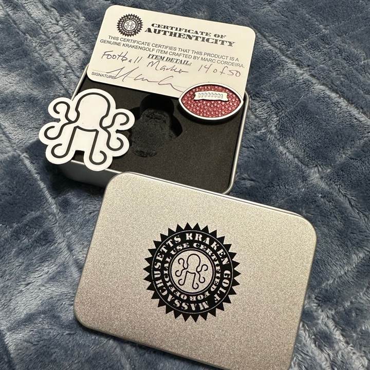 KRAKEN football Ball Marker