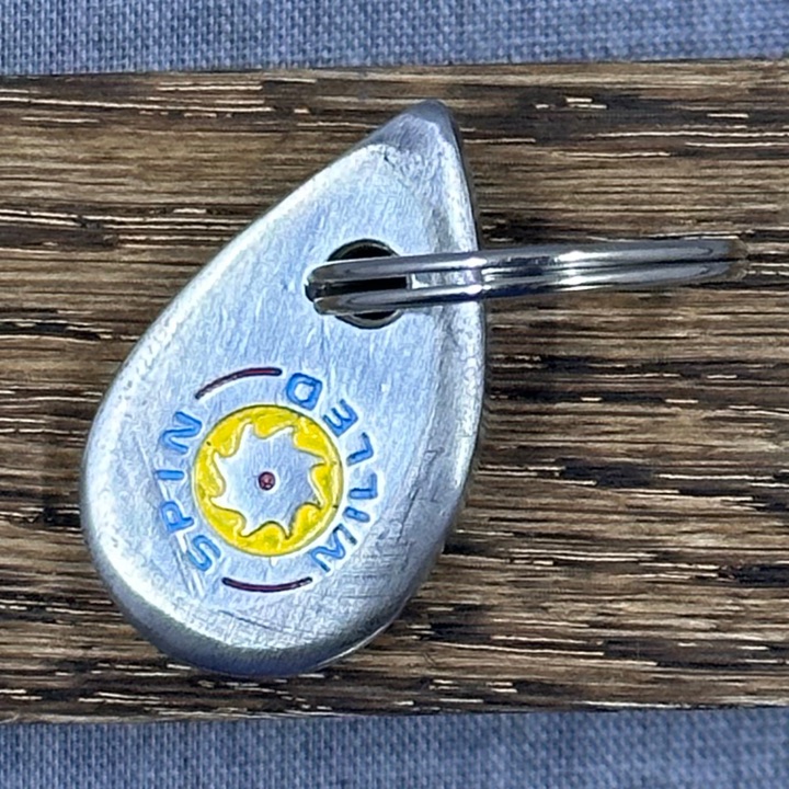 Spin Milled Key Chain