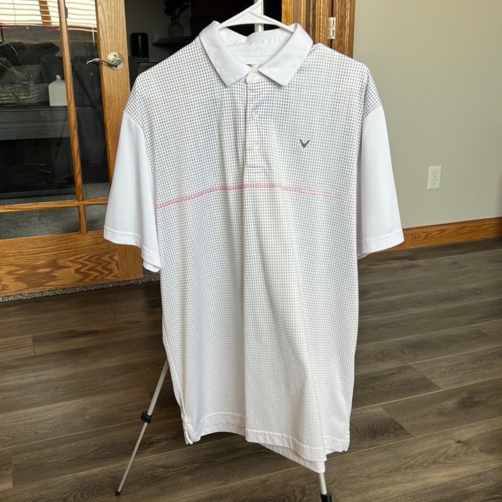 Large White Callaway Golf Polo
