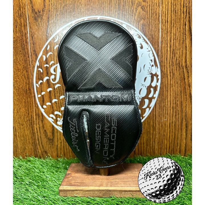 Scotty Cameron Phantom X Custom “Blackout” Headcover by KicksCovers Custom Golf