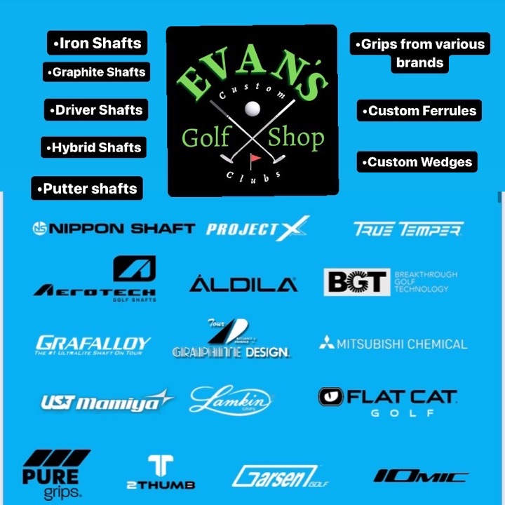 Golf Shafts and Grips available!