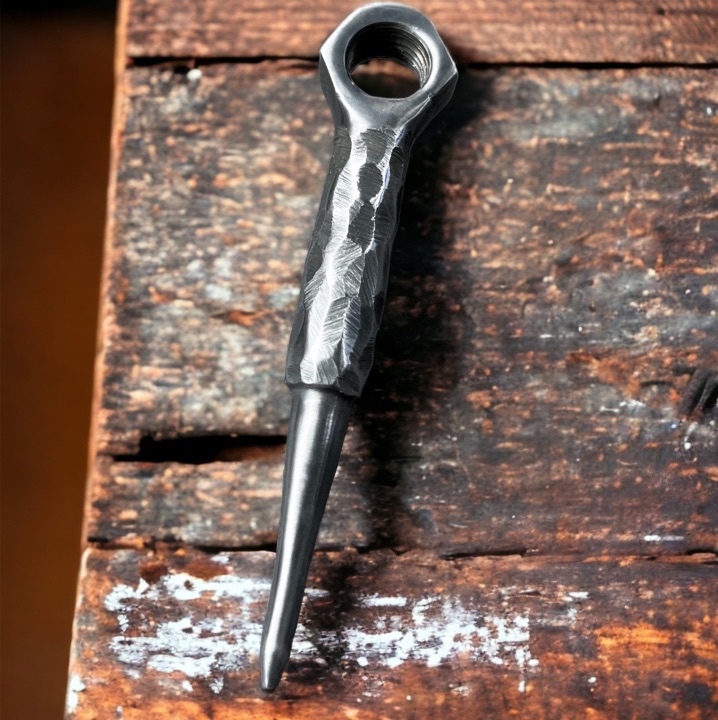 Custom rustic steel divot tool