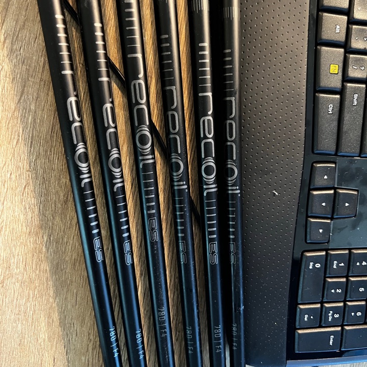 UST Mamiya Black Recoil ES 780 F4 5-PW Iron Shafts.