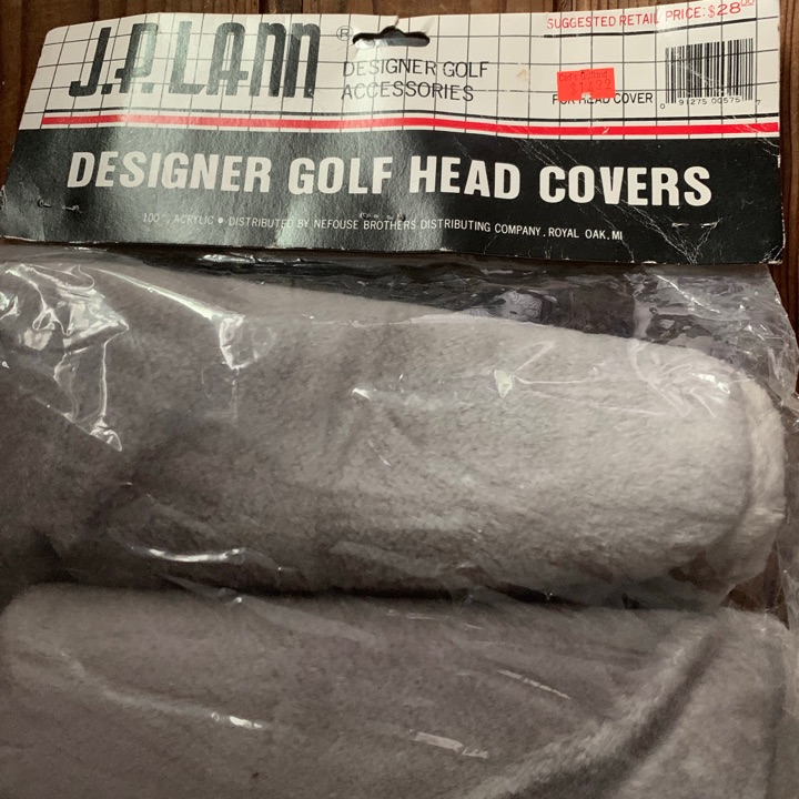 Vintage J.P. Lann barrel style head covers set of 4