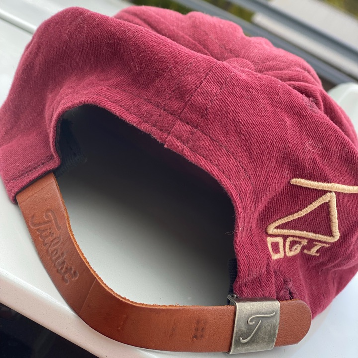 Vintage Titleist DCI leather strap back