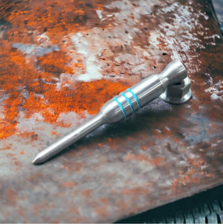 Custom boutique steel/ Tiffany blue divot tool