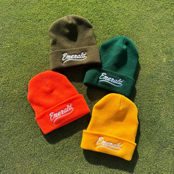 Emerald Isle golf beanie