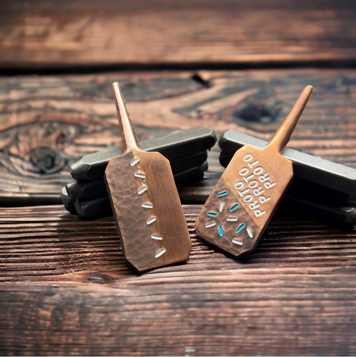 Custom copper divot tool