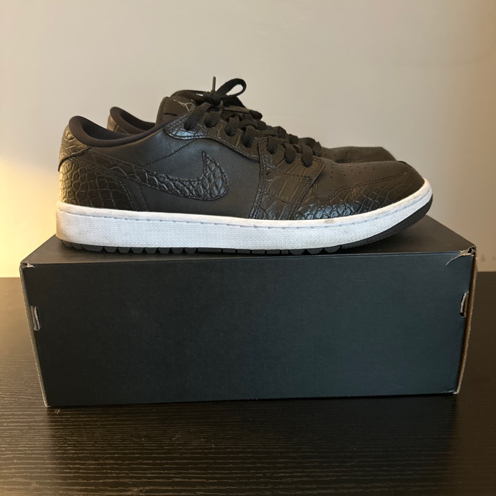Air Jordan 1 low g black croc
