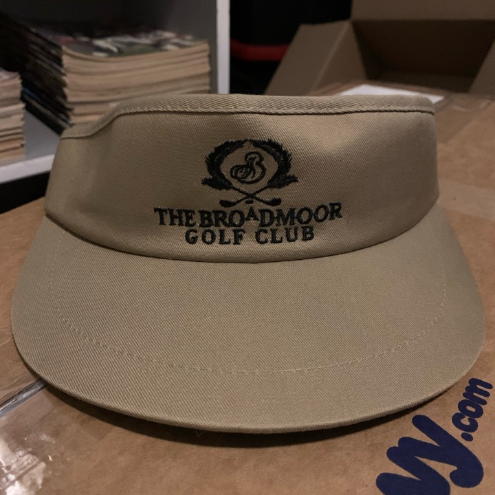 Vintage - The Broadmoor Golf Club Strap-Back Visor (Imperial Headwear)