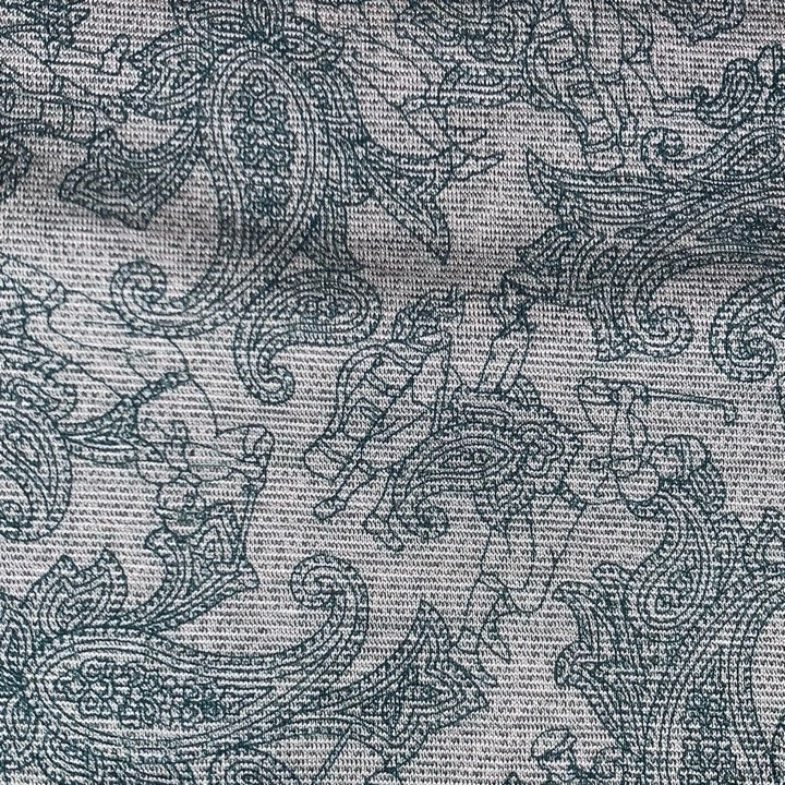 Bobby Jones Polo - Golfer Paisley Print - No Size Tag (Fits like a Large)