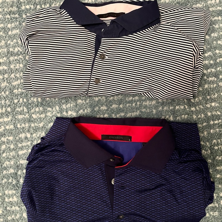 Two Large Greyson Polos