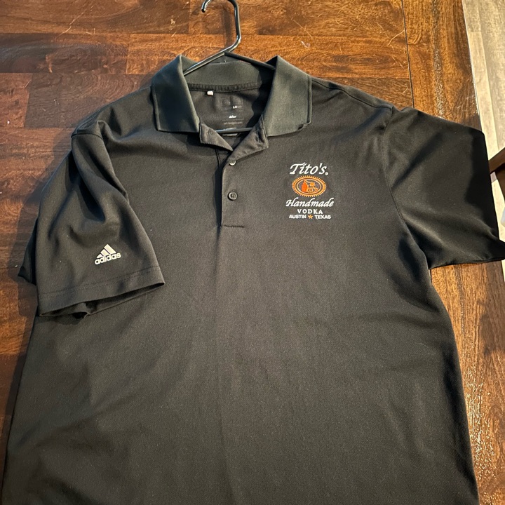 Tito’s vodka adidas polo