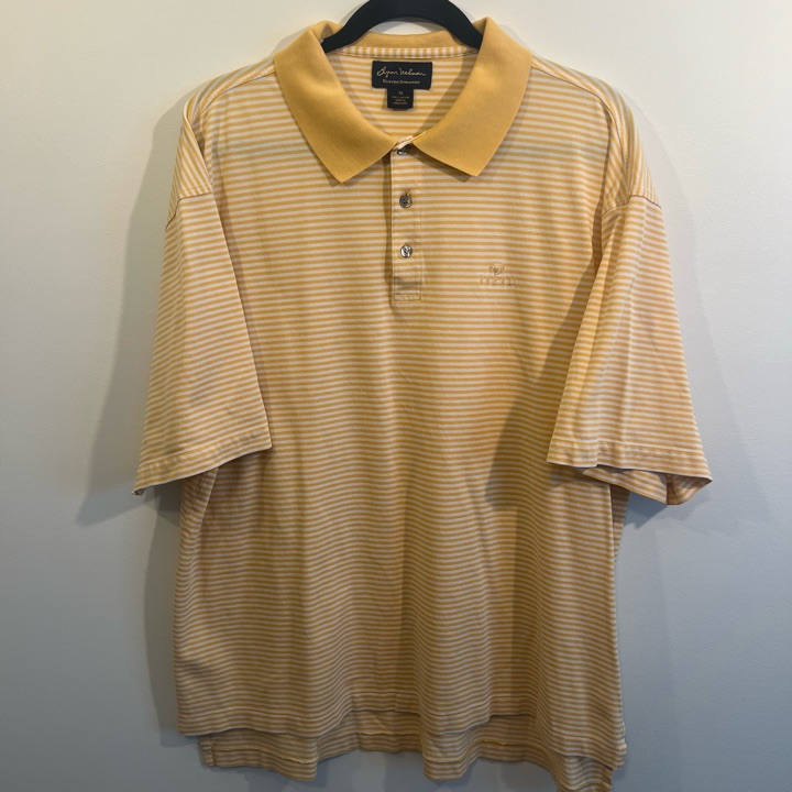 Byron Nelson Doral Logo Shirt Yellow Striped XL