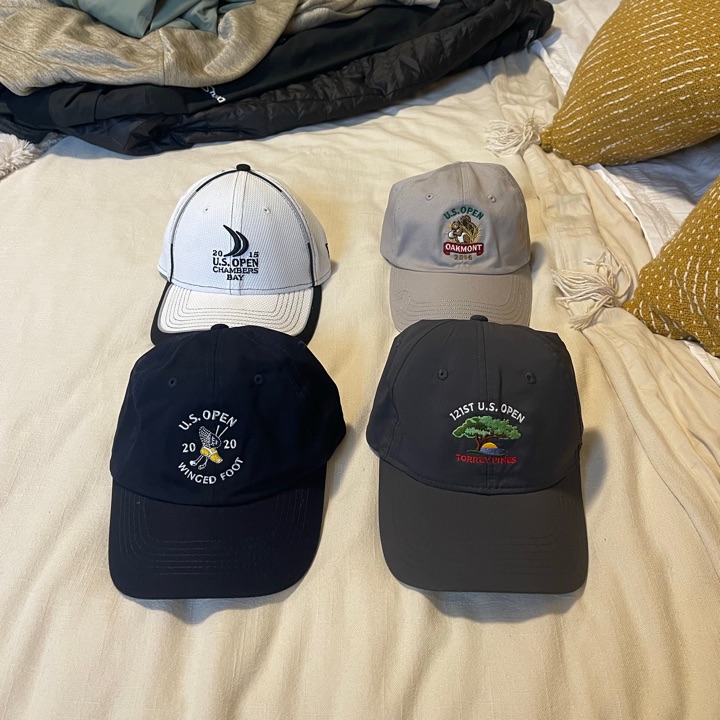 Lot of 4 U.S. Open Hats