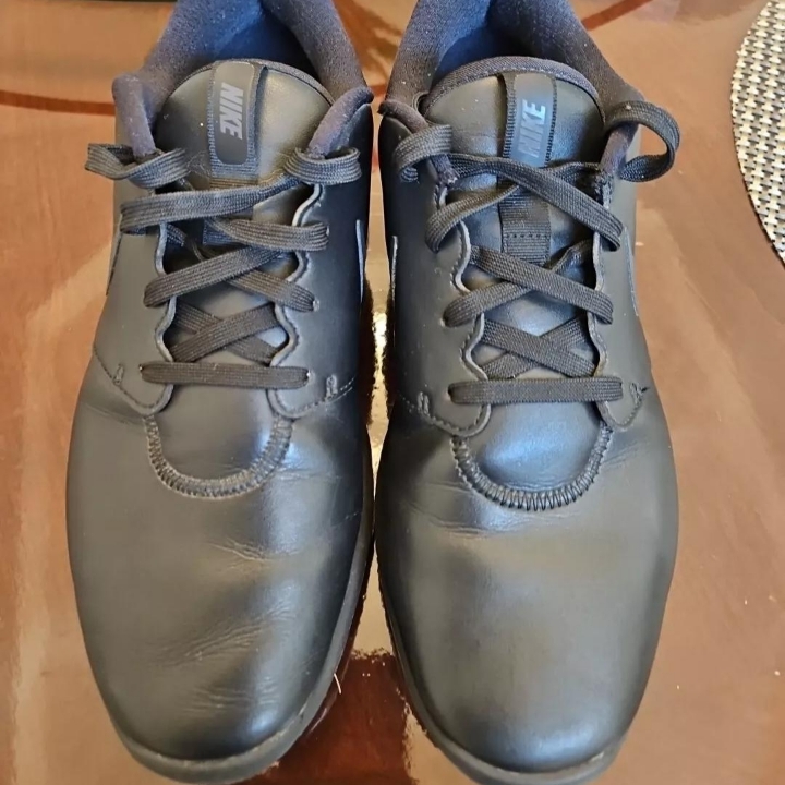 Nike Roshe Golf Triple Black Leather