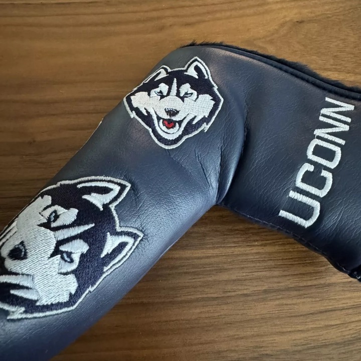 UCONN leather blade putter cover