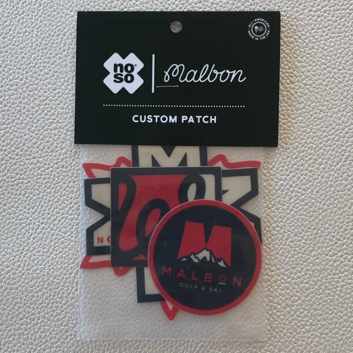 MALBON X NOSO GOLF AND SKI PATCHES (BLACK/RED PACK) | MULLIE