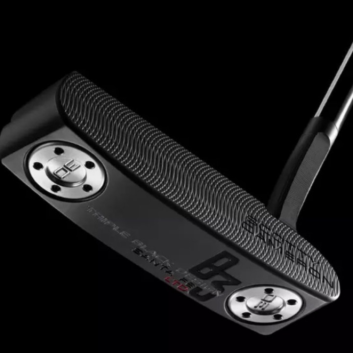 Scotty Cameron B3 Triple Black Design LTD Santa Fe RH 35" (New In Bag)
